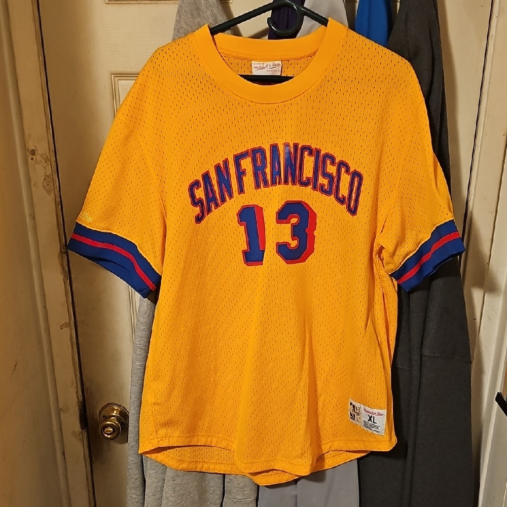 Mitchell & Ness Yellow San Francisco Jersey Warriors